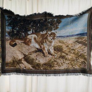 Lion Throw Wall Hanging Blanket Decor - 43” X 62”